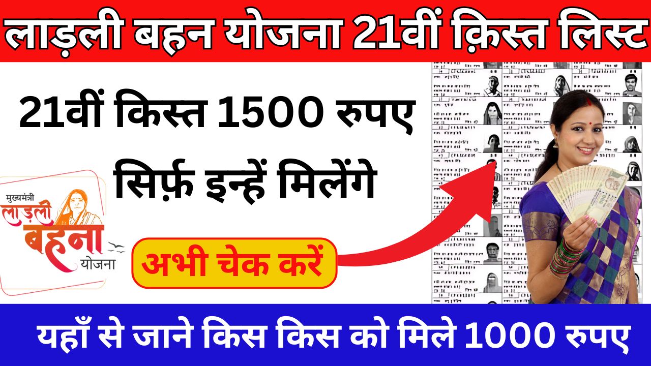 Ladli Behna Yojana 21st Installment List