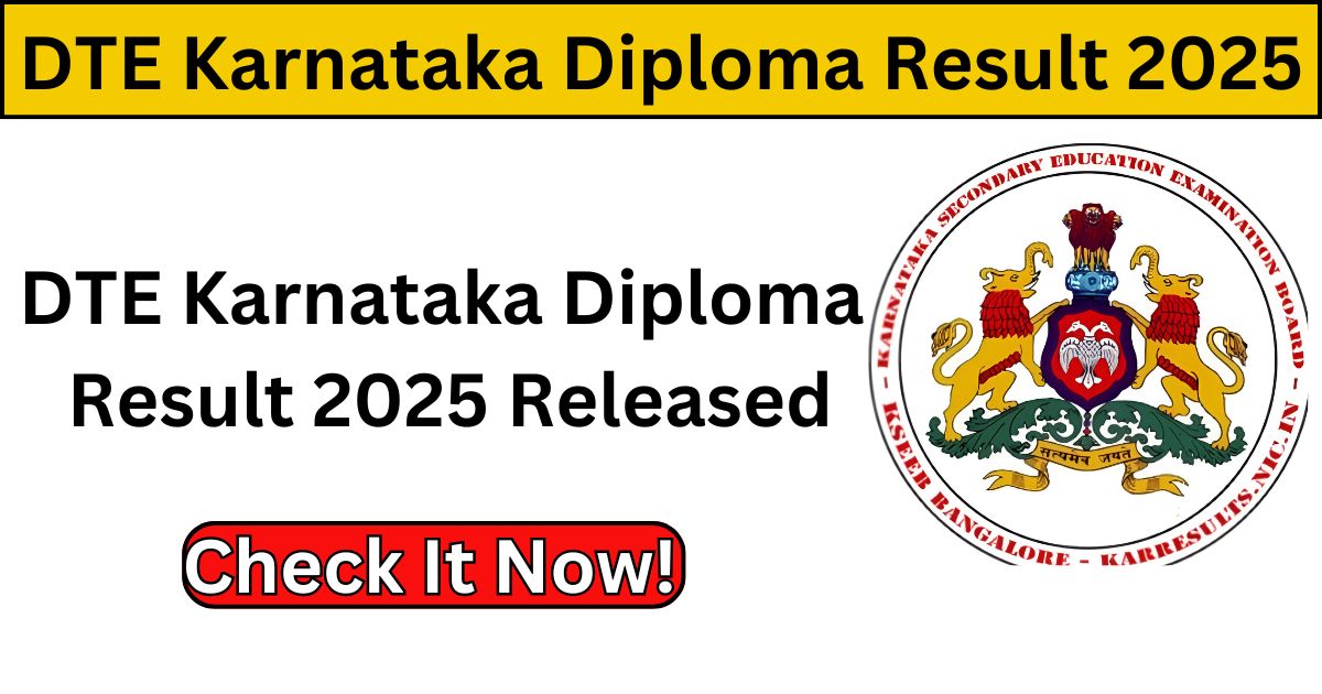 DTE Karnataka Diploma Result 2025