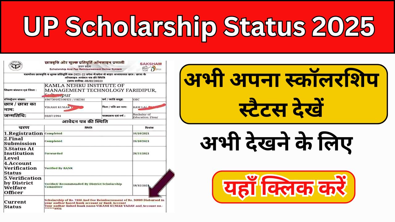 UP Scholarship Status