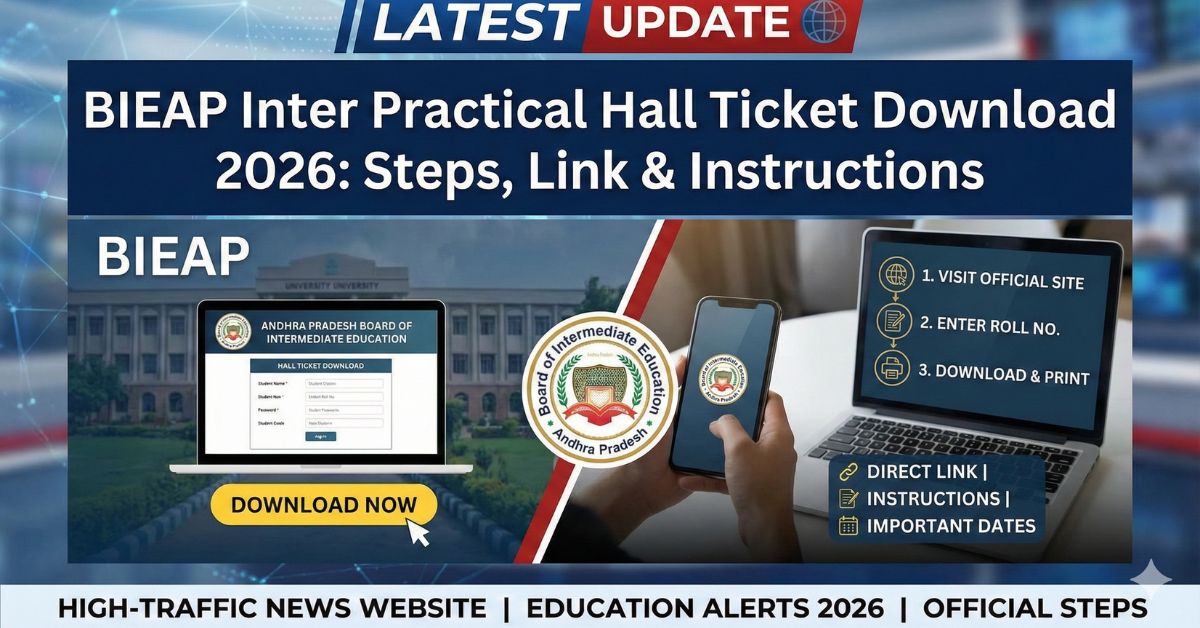 BIEAP Inter Practical Hall Ticket