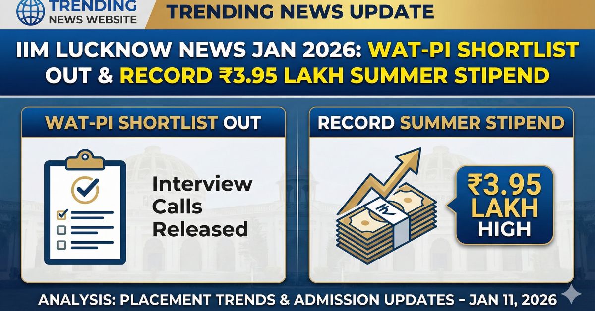 IIM Lucknow News Jan 2026