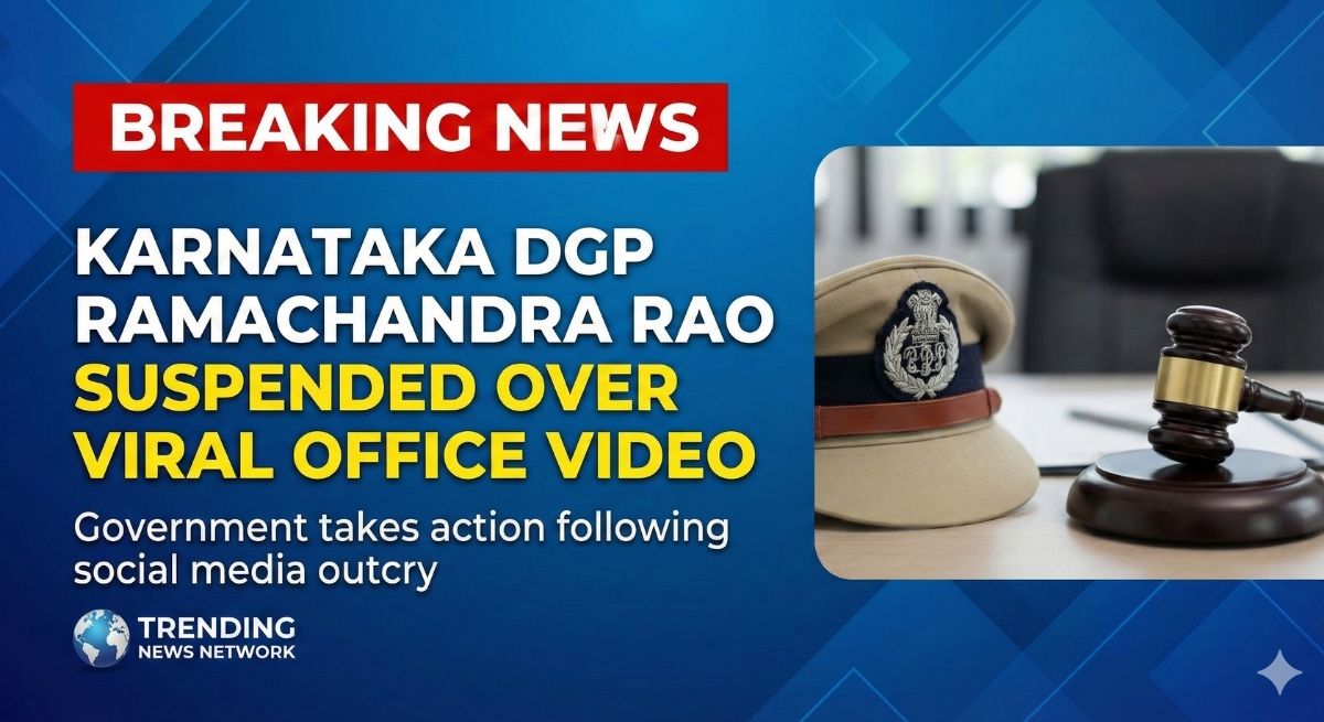 Karnataka DGP Ramachandra Rao Suspended