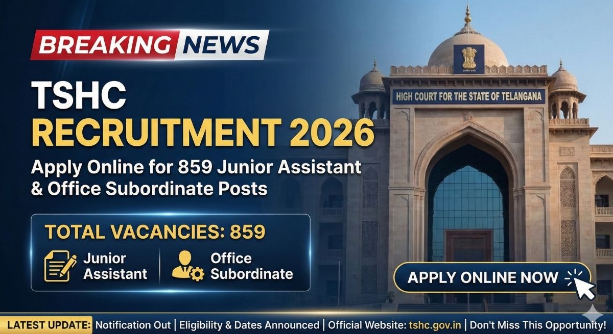 TSHC Recruitment 2026